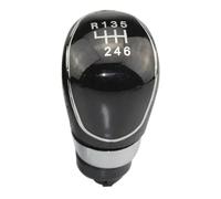 MENSUNUBNM Car Gear Shift Knob Stick Head Lever Handle 5/6 Speed for Ford for Focus MK2 MK3 for Mondeo MK4 2007-2013(6 Speed Black)