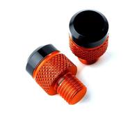 MENSUNUBNM Motorcycle For Suzuki GSXS 750 GSX-S 750 GSX S750 GSXS 1000 GSXS125 150 950 Motorcycle Rearview Mirror Hole Plug Screw Bolts Cover Caps Bar End Mirrors(Orange)