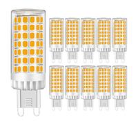 MENTA G9 LED 9W Light Bulbs, Warm White 3000K, Equivalent 75W Halogen, 750lm, Energy Saver, Not Dimmable, Φ18*64mm, AC 220-240V, 10 Pack