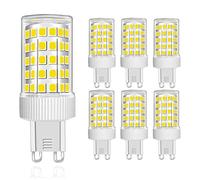 MENTA G9 LED Light Bulbs 10W, Super Bright 800LM, Equivalent to 80W Halogen, Cool White 6000K, No Flicker, Not Dimmable, Energy Saving Capsule Light Bulbs, AC220-240V, Φ22*58mm, 6-Pack