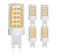 MENTA G9 LED Light Bulbs 10W, Super Bright 800LM, Equivalent to 80W Halogen, Warm White 3000K, No Flicker, Not Dimmable, Energy Saving Capsule Light Bulbs, AC220-240V, Φ22*58mm, 4-Pack