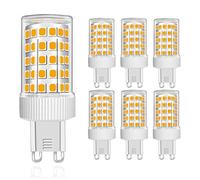 MENTA G9 LED Light Bulbs 10W, Super Bright 800LM, Equivalent to 80W Halogen, Warm White 3000K, No Flicker, Not Dimmable, Energy Saving Capsule Light Bulbs, AC220-240V, Φ22*58mm, 6-Pack