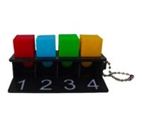 Mental Color Match Cube Stage Magic Tricks Illusions Gimmicks Mentalism Magic Props Close Up Magia Magician Psychology Funny (Pro) (pro)
