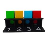 Mental Color Match Cube Stage Magic Tricks Illusions Gimmicks Mentalism Magic Props Close Up Magia Magician Psychology Funny (Pro) (mini)