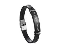 Mental Health Awareness Bracelet Suicide Awareness Bracelets Bracelet For Men Depression Relief Gifts for Men Suicide Prevention Awareness Inspirational Gift, S, Stainless Steel, no inlay