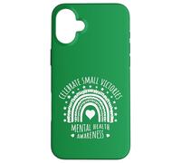 Mental Health Awareness Celebrate Small Victories Design Case for iPhone 16 Plus