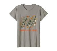 Mental Health Awareness Floral Healing is Linear T-Shirt