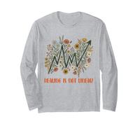 Mental Health Awareness Floral Healing is Not Linear Long Sleeve T-Shirt