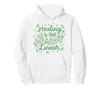 Mental Health Awareness Floral Healing Is Not Linear Pullover Hoodie