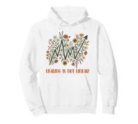 Mental Health Awareness Floral Healing Is Not Linear Pullover Hoodie