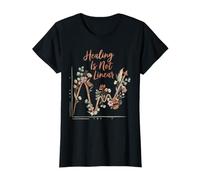 Mental Health Awareness Floral Healing is Not Linear T-Shirt