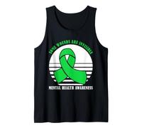 Mental Health Awareness Invisible Wounds Ribbon Support Tank Top