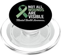 Mental Health Awareness Not All Wounds Are Visible PopSockets PopGrip for MagSafe