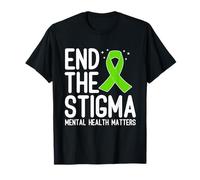 Mental Health Awareness Outfit End The Stigma Ribbon Support T-Shirt