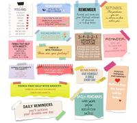 Mental Health Awareness Stickers Positive Affirmations Reminder Decals,Adults Psychology Mindfulness Stickers for Journal Scrapbook Waterbottle,17 Design,255 Pcs