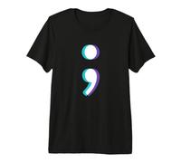 Mental Health Awareness - Suicide Prevention Semi Colon Gift Premium T-Shirt