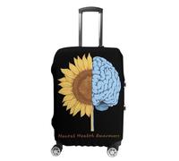 Mental Health Awareness Suitcase Cover Travel Luggage Protector Elastic Washable Baggage Covers Fits 19-32 Inch