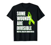 Mental Health Awareness T Shirt Some Wounds Are Invisible T-Shirt