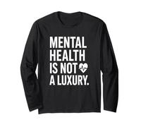 Mental Health Empathy Self Care Anxiety Awareness Therapy Te Long Sleeve T-Shirt