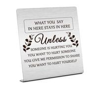 Mental Health Gifts for Women Men Therapist Office Decor Gifts for Student Motivational Gift for Friends Psychology Gifts Inspirational Plaque Sign Desk Decor for Psychologist Birthday Gift