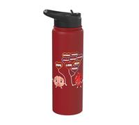 Mental Health Heart Needs and Brain Needs Hope Mental Health Stainless Steel Insulated Water Bottle