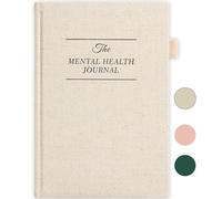 Mental Health Journal, Anxiety & Guided Journal for Women, 91 Days Self-Care Journal to Practice Positive Thinking, ADHD Planner with Mood Tracker (A5 Size)-Beige