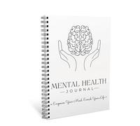 Mental Health Journal Bundle - 120 Pages Mindfulness & Self-Care Workbook with Mood Tracker, Relaxation Guides, & Patience Worksheets, Paper Cover Material