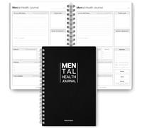 Mental Health Journal for Men | Daily Gratitude, Self Care, Intentions, Affirmations and Nutrition | A5 Mono