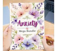 Mental Health Journal for Women, Health Journal with Floral Cover, Workbook Personal Tracker for Emotional Management Change Business Life Growth Productivity Challenge Work