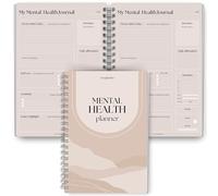 Mental Health Journal Planner | Daily Gratitude, Self Care, Intentions, Affirmations and Nutrition (Lux, A5 Ring Bound)