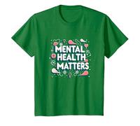 Mental Health Matters: Awareness and Support T-Shirt, Youth, Kelly Green, 2T