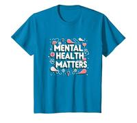 Mental Health Matters: Awareness and Support T-Shirt, Youth, Sapphire Blue, 2T