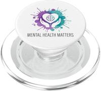 Mental Health Matters Awareness Support Anxiety PopSockets PopGrip for MagSafe