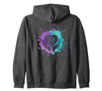 Mental Health Matters Awareness Support Anxiety Zip Hoodie