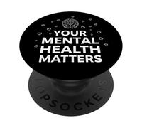 Mental Health Matters Awareness Wellness Therapist Counselor PopSockets Adhesive PopGrip