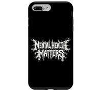 Mental Health Matters Black Metal Style Awareness Message Case for iPhone 7 Plus/8 Plus