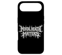 Mental Health Matters Black Metal Style Awareness Message Case for iPhone Air