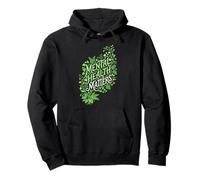 Mental Health Matters Botanical Floral Nature Pullover Hoodie