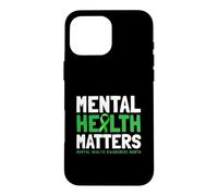 Mental Health Matters Don't Judge Green Ribbon Awareness Case for iPhone 16 Pro Max