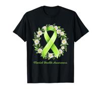 Mental Health Matters End The Stigma Awareness Daisy Flowers T-Shirt