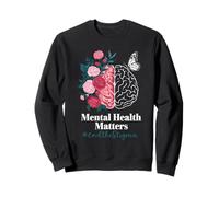 Mental Health Matters EndtheStigma Butterfly Brain Awareness Sweatshirt