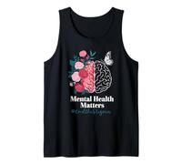 Mental Health Matters EndtheStigma Butterfly Brain Awareness Tank Top