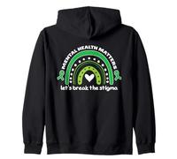 Mental Health matters let's break the stigma Mental Health Zip Hoodie