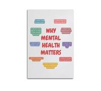 Mental Health Matters PrintCanvas Poster Wall Art Poster for Room Living Room Study Aesthetics And DecorationUnframe-style 08x12inch(20x30cm)