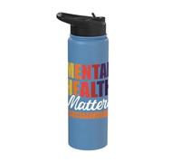 Mental Health Matters Social Worker Stainless Steel Insulated Water Bottle