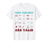 Mental Health Matters Tshirt Yellow Your Feelings are Valid T-Shirt
