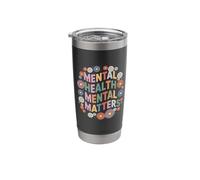 Mental Health Mental Matters Awareness Breathe Stainless Steel Insulated Tumbler