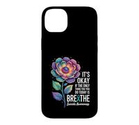 Mental health motivation inspiration “Breathe” Case for iPhone 14 Plus