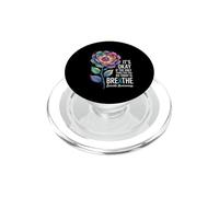 Mental health motivation inspiration “Breathe” PopSockets PopGrip for MagSafe