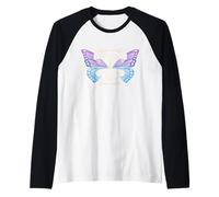 Mental Health Recovery Butterfly Effect Trauma Healing Raglan Baseball Tee